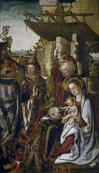 Tilbedelsen av magiene, ca. 1490-1499