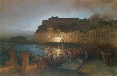 Fyrverkeri i Napoli, 1875