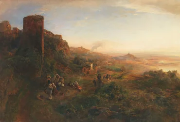 Oswald Achenbach Kveldsstemning i de albanske åsene