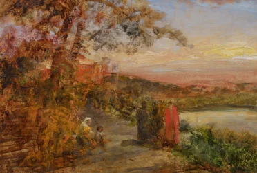 Oswald Achenbach-kardinaler over Albanosjøen