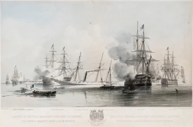 Ankomst av general Baraguay DHilliers til Grengam, 1854