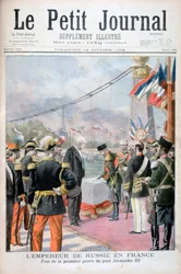 Nicholas II av Russland og Félix Faure, president for Den franske republikk, 1896
