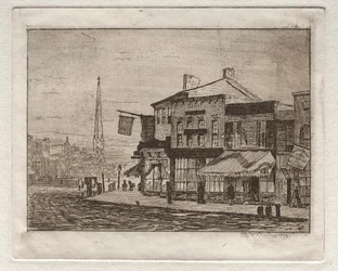 Cleveland, Woodland Avenue og Eagle Street, 1878.
