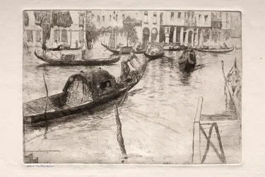 Etsninger av Venezia: San Felice-fergen