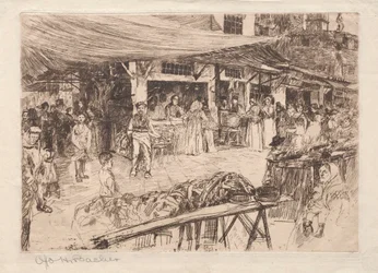Det gamle markedet, Firenze, 1800- og 1900-tallet.