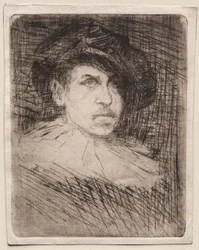Selvportrett i kostyme, 1880.