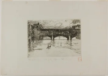 Ponte Vecchio, ødelagt plate