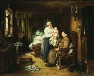 Bestefars besøk, 1889