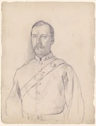 Portrett av en mann i uniform, halvfigur