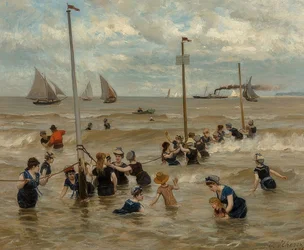 Svømme i havet. 1876
