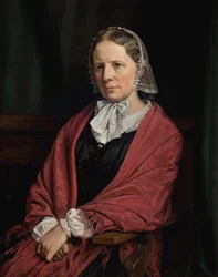 Amalie Elisabeth Freund, f. av verdighet. Billedhuggeren H. E. Freunds hustru