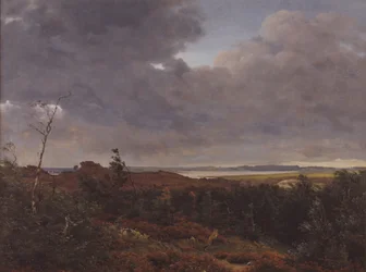 Utsikt over Frederiksværk fra Tisvilde Wood, Nordsjælland