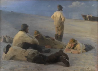 Fiskere ved Skagen Strand