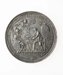 Medalje til minne om britiske seire, 1704 (sølv)