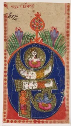 Om mantra som inneholder figurer av guddommer