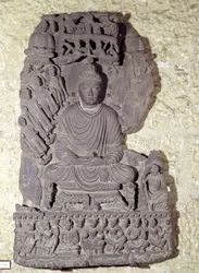 Sittende Buddha i meditasjon, 1.-4. århundre