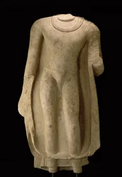 Stående figur av Buddha (hodet mangler), Gandhara
