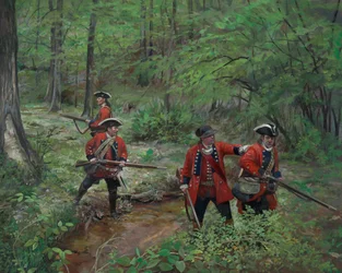 60. regiment av kongelige amerikanere i fot, 2013 (olje på lerret)