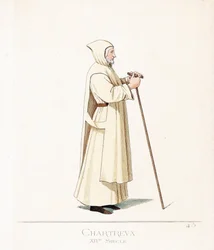 Geistlig kostyme: en karteusisk munk, orden av Saint Bruno