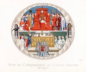Kroningen av Jean Galéas Visconti (Gian Galeazzo Visconti)