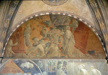 Livet til Noah, flommen og fjerning av vann - Fresco