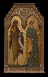 De hellige døperen Johannes og Katarina av Alexandria, ca 1350