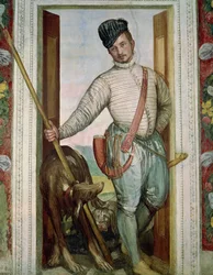 Selvportrett i jaktdrakt, 1562