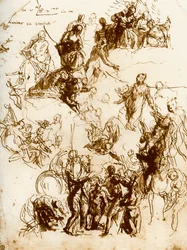 Skisse for Martyrdom of St George, 1913.