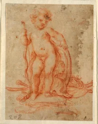 Design for Cupid og Trophy of Arms