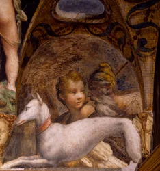 Hund og jeger, fra Myth of Diana and Actaeon