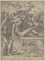 Gravlegging, ca. 1527-30.