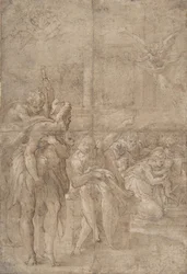Hyrdenes tilbedelse, 1524-27.