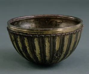 Parthian skål, Iran, ca. 100-200 e.Kr. (forgylt sølv)