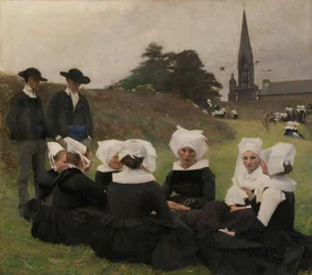 De bretonske kvinnene ved Pardon, 1887.