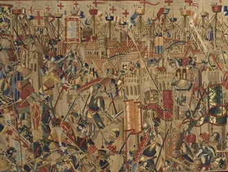 Pastrana-tepper, produksjon i Tournai, sannsynligvis fra verkstedet til Passchier Grenier, ca. 1471–1475 (teppe)