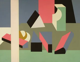 Stilleben #12, 1925-28 (olje og blyant på lerret)