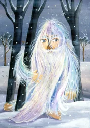 Yeti - Illustrasjon av Patrizia La Porta, 2000.