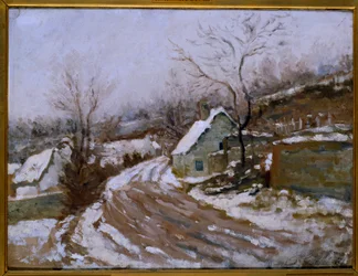 Den gamle veien ved Auvers-sur-Oise (Auvers sur Oise) Maleri av Paul Van Ryssel (1826-1909) 1881 Søn. 0,4x0,54m Paris, Musee d