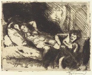 Går til sengs Le coucher, 1913.