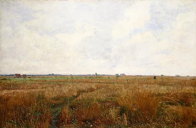 A Wide Dachau Summer Landscape (olje på lerret)