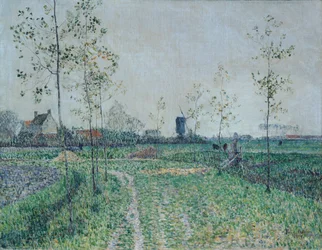 Høstlandskap nær Knokke, Belgia