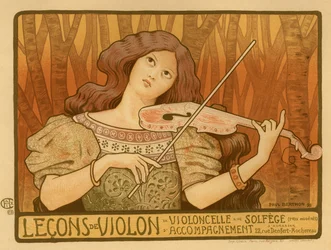 Plakat for fiolintimer, 1898