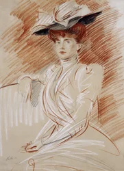 Madame Helleu i hatten,