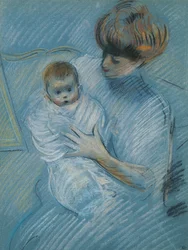 Barsel (pastell på papir)