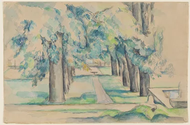 Avenue of Chestnut Trees ved Jas de Bouffan, ca. 1878-90 (akvarell)