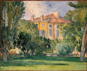The House of Jas de Bouffan av Cezanne, Paul (1839-1906). Olje på lerret, størrelse: 59x71