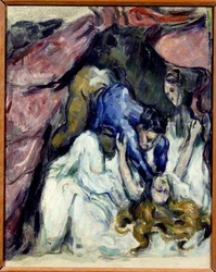 The Foreign Woman Painting av Paul Cezanne (1839-1906) 1870 Søn. 0,31x0,25 m Paris, musee d'Orsay