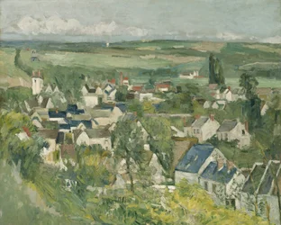 Auvers, panoramautsikt, 1873-75