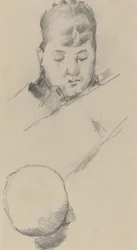 Byste av Madame Cézanne [verso], 18841885.