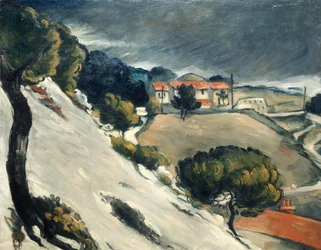Smeltende snø i L#39;Estaque – De røde takene i L#39;Estaque, smeltende snø (Smeltende snø i L#39;Estaque)